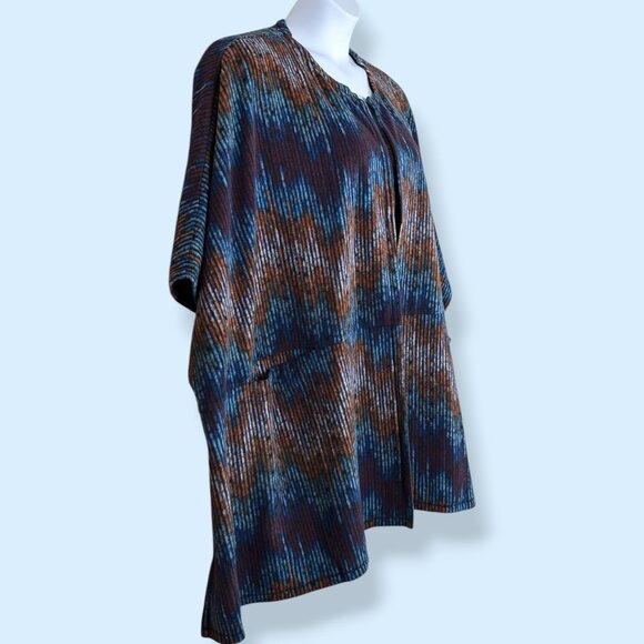 Cuddl Duds Colourful Fleecewear Blanket Poncho - Picture 2 of 9